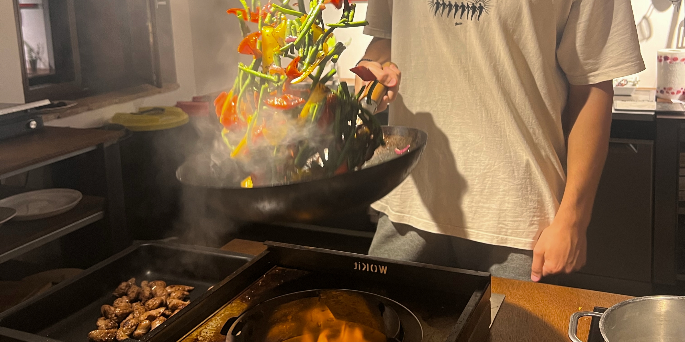 Hochleistungs Wokbrenner mit intensiver Flamme